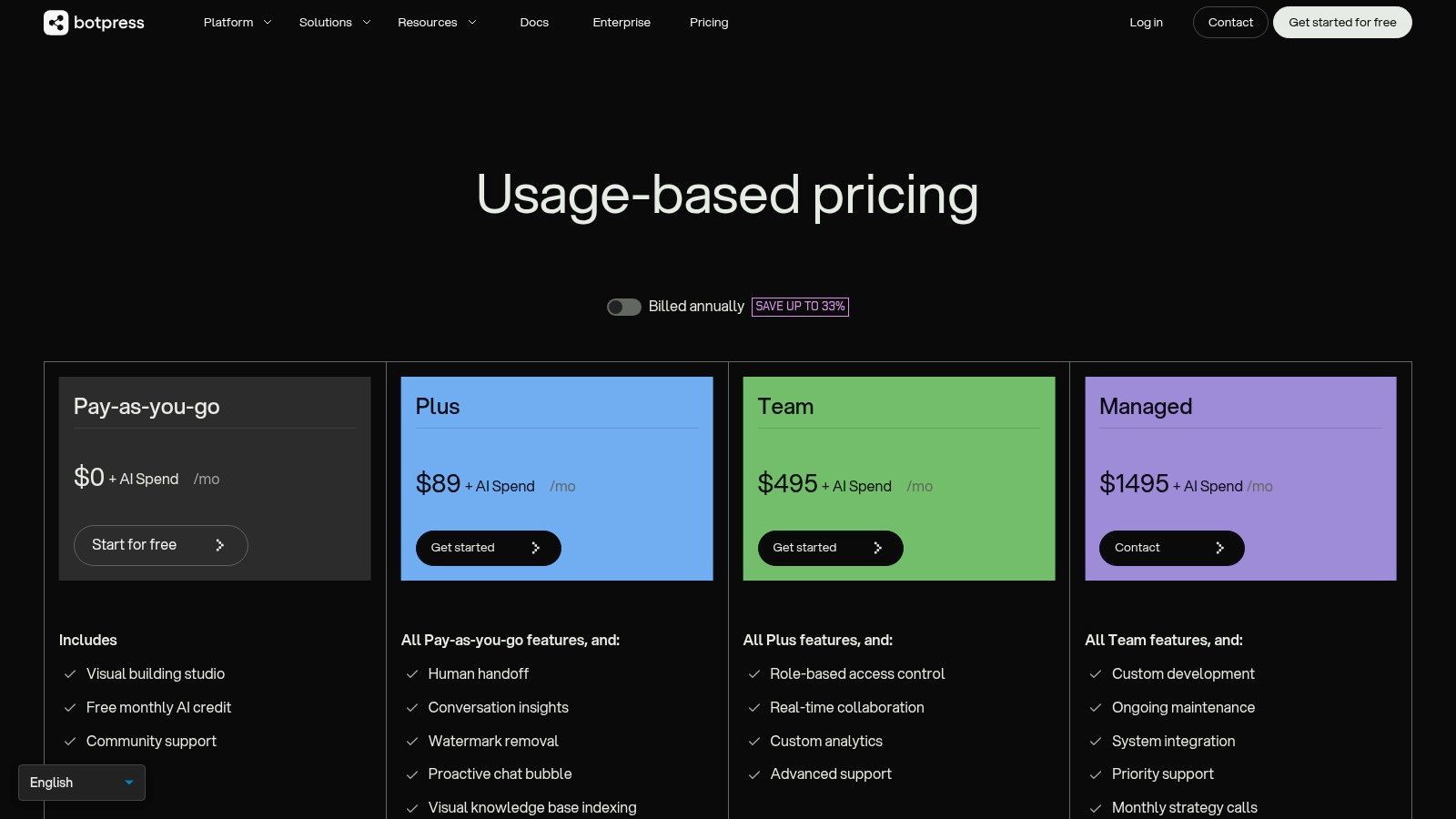 Botpress — Botpress Cloud (Builder for custom AI chatbots)