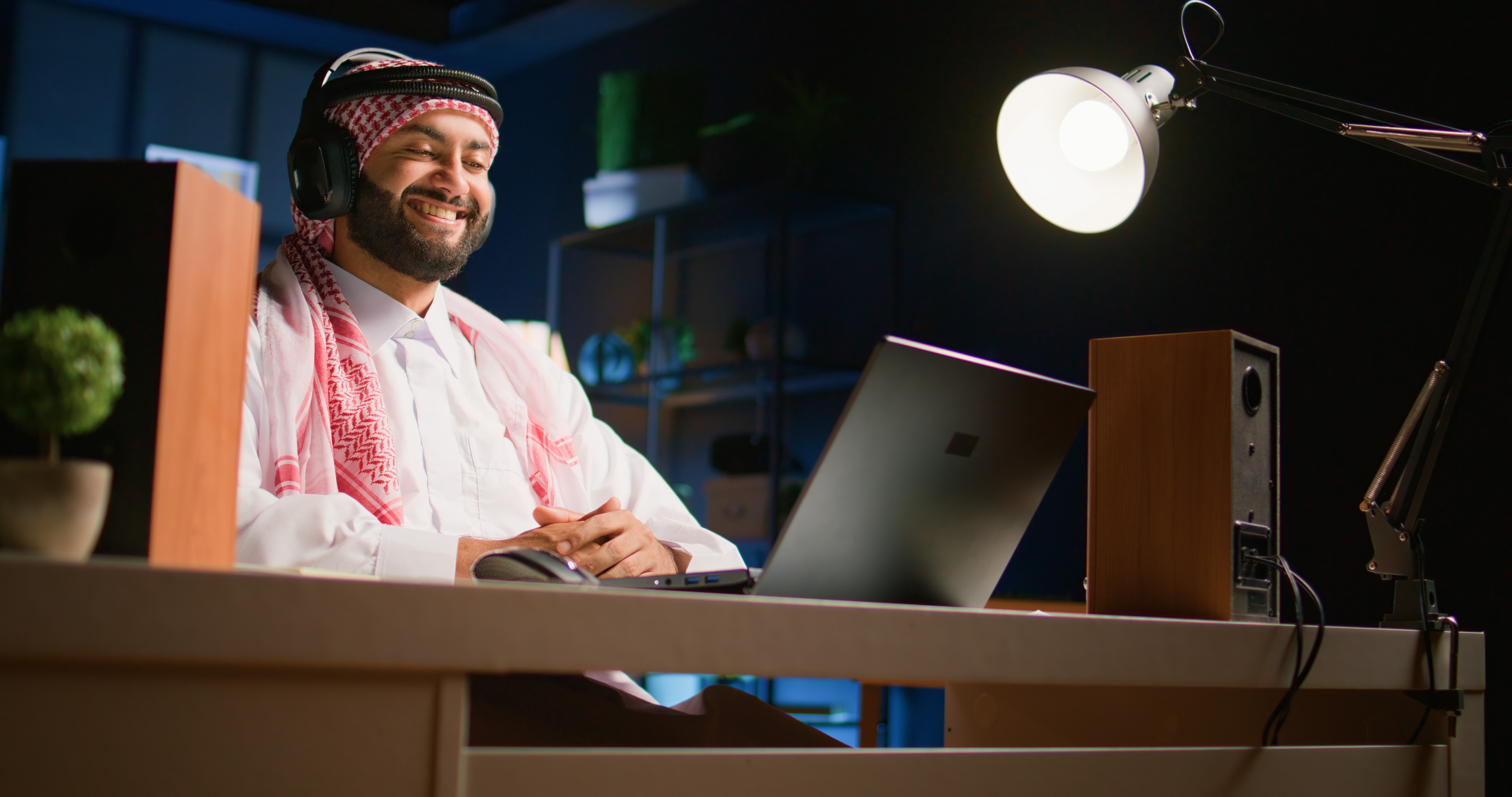 Man Using Laptop