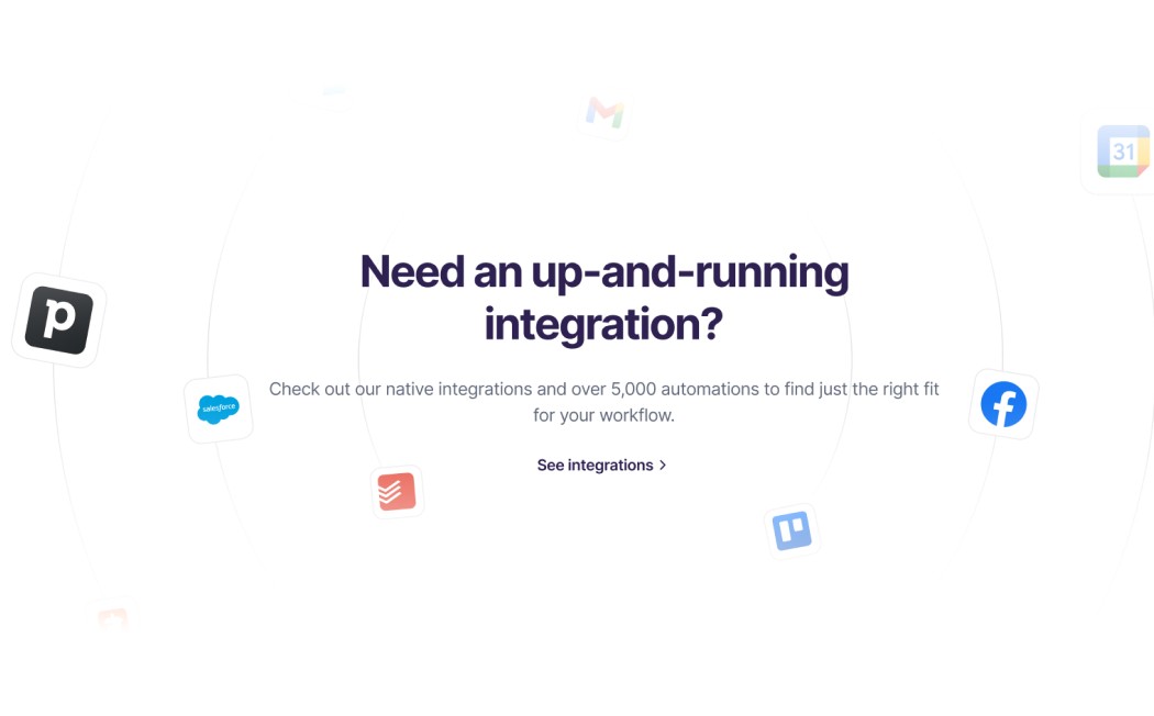 Small Integration section