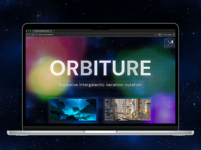 Futuristic alien landscape with smooth, layered terrain and glowing horizon under a surreal sky