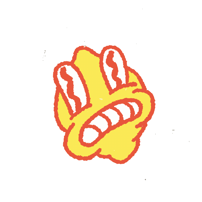 A looping animation of the logo: a nervous lemon character