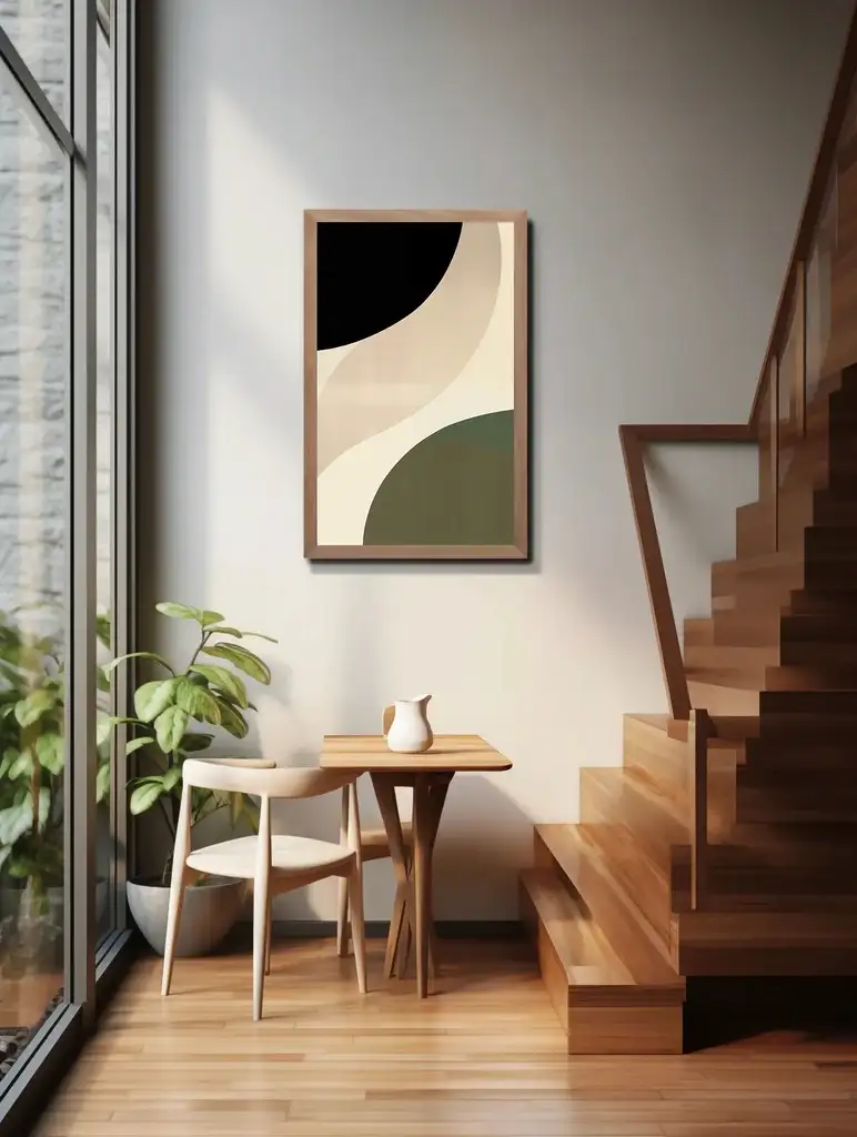 Folk Fable AI product mockup in living room