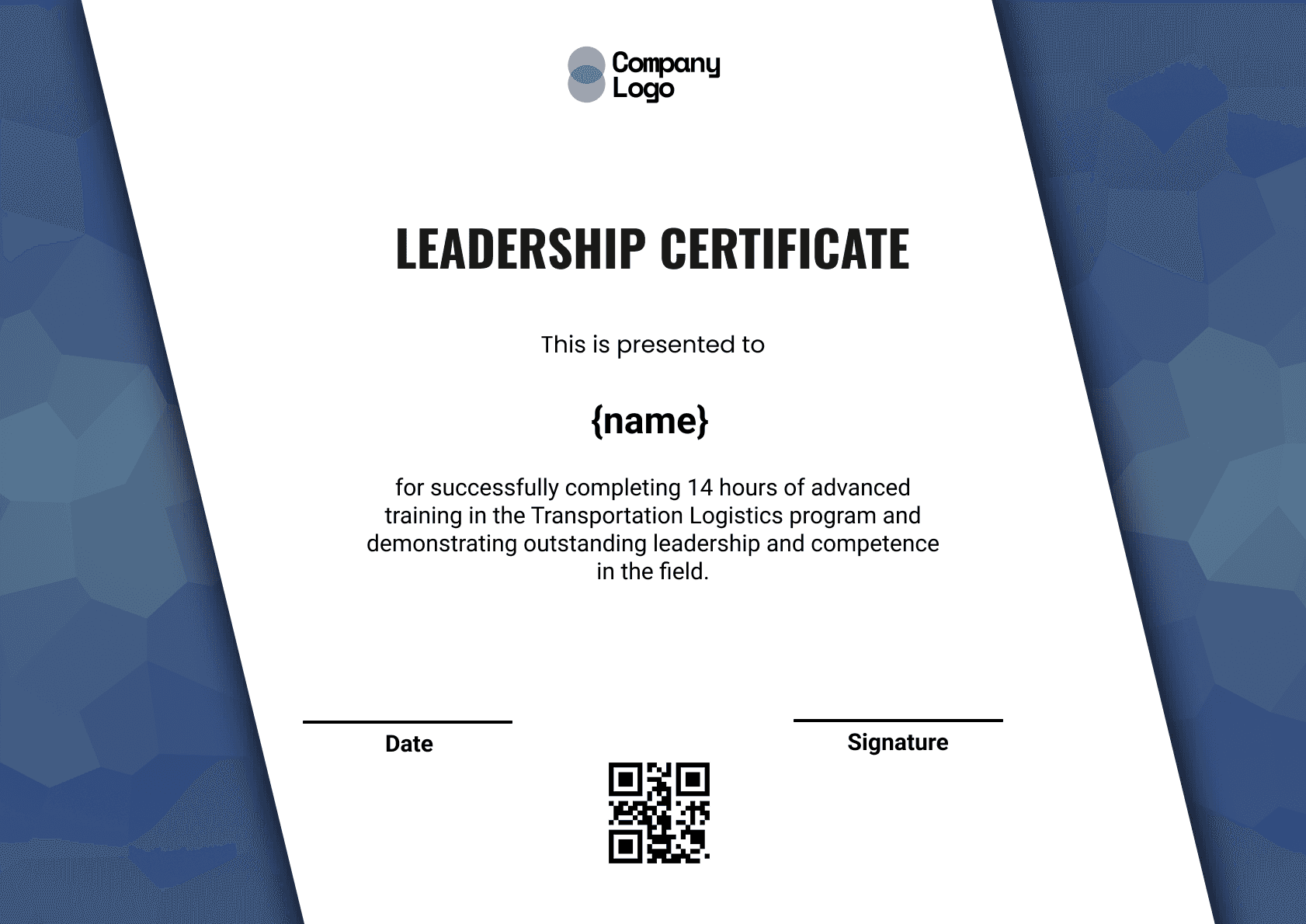 Wauld - Professional and attractive green recognition badge template