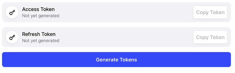 generate tokens