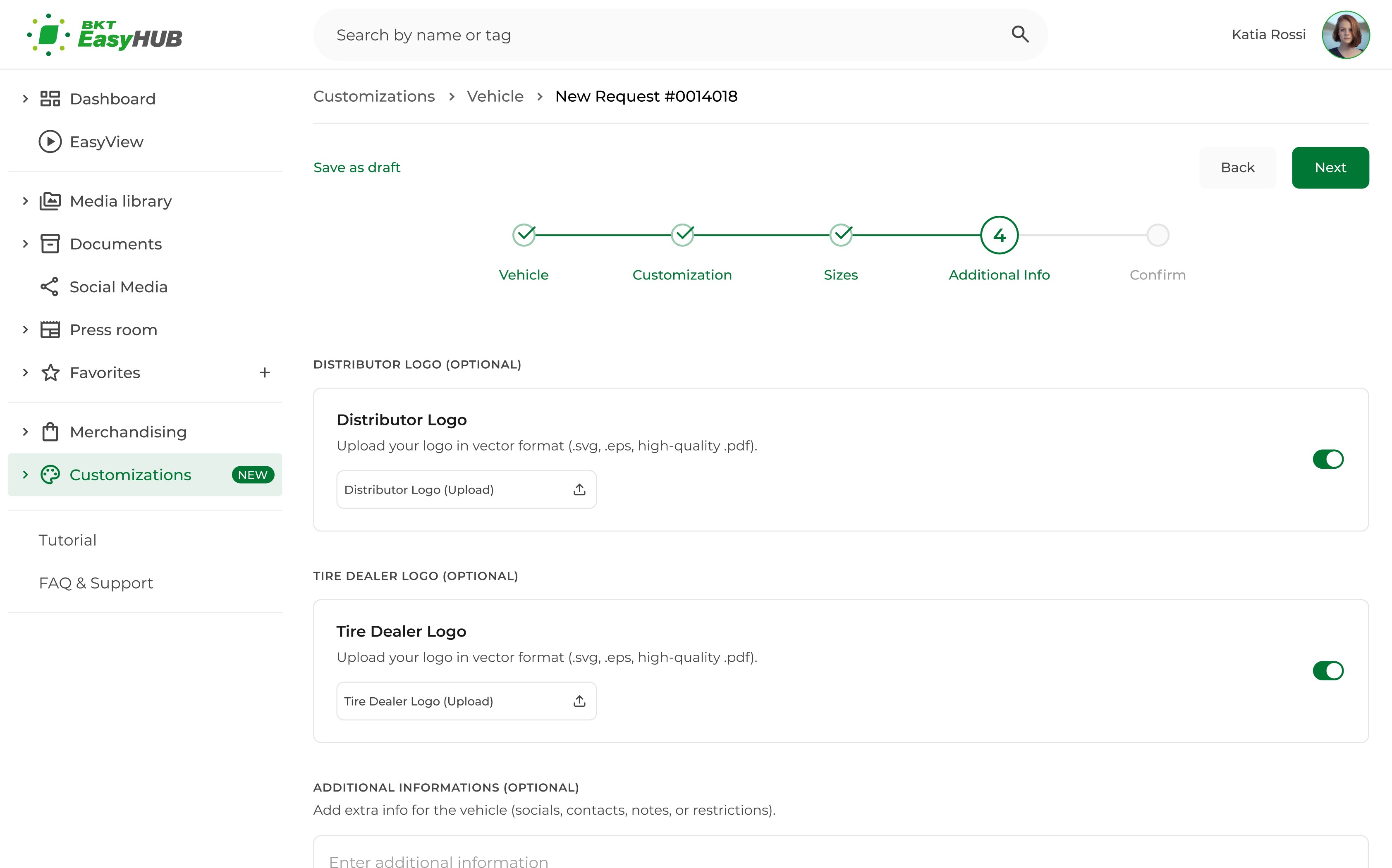 Step 4: Additional Info