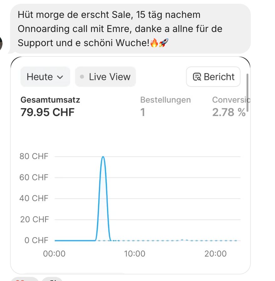 Chat-Screenshot Maurus F.