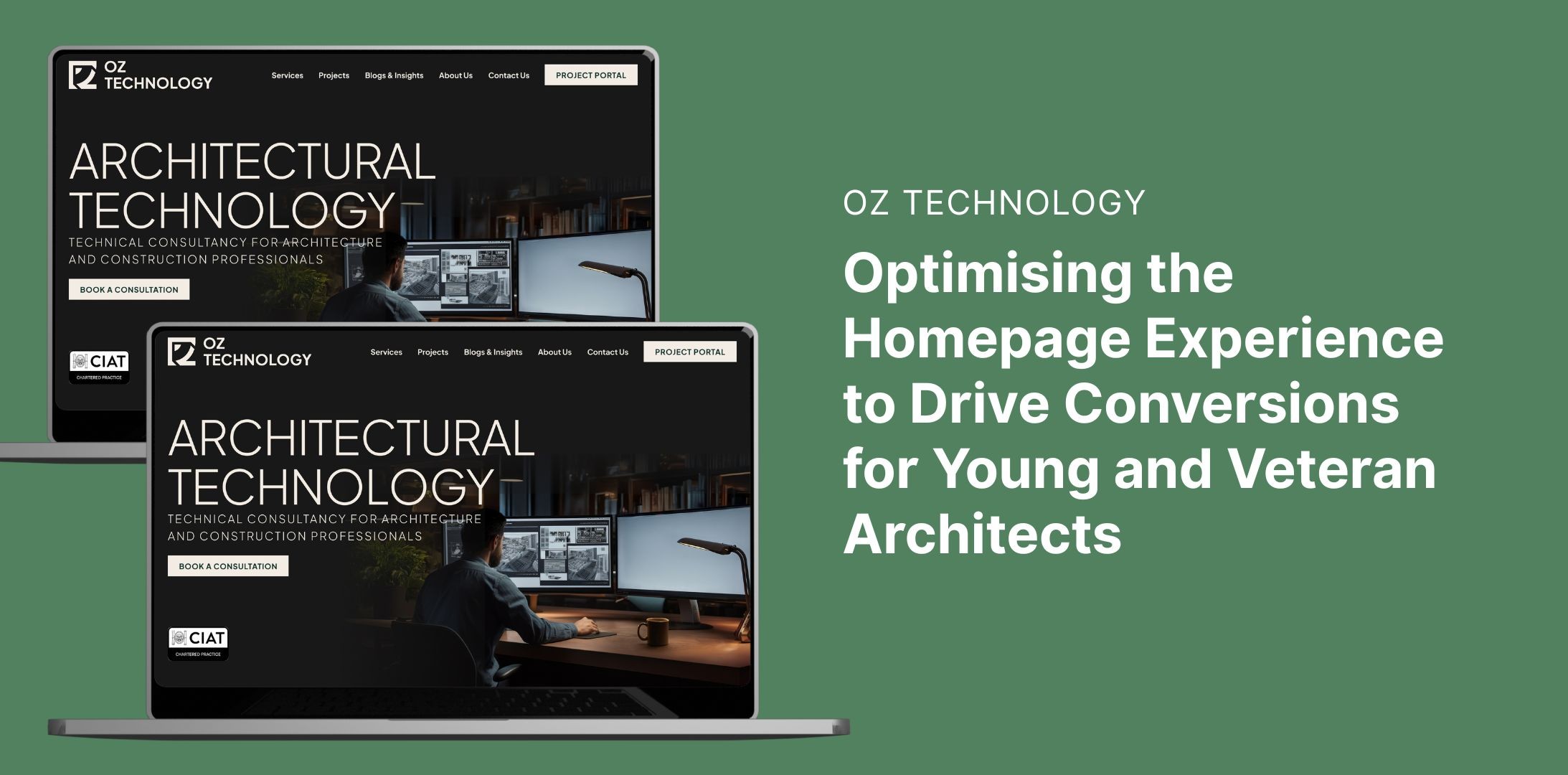Optimising the Homepage Experience to Drive Conversions for Young and Veteran Architects