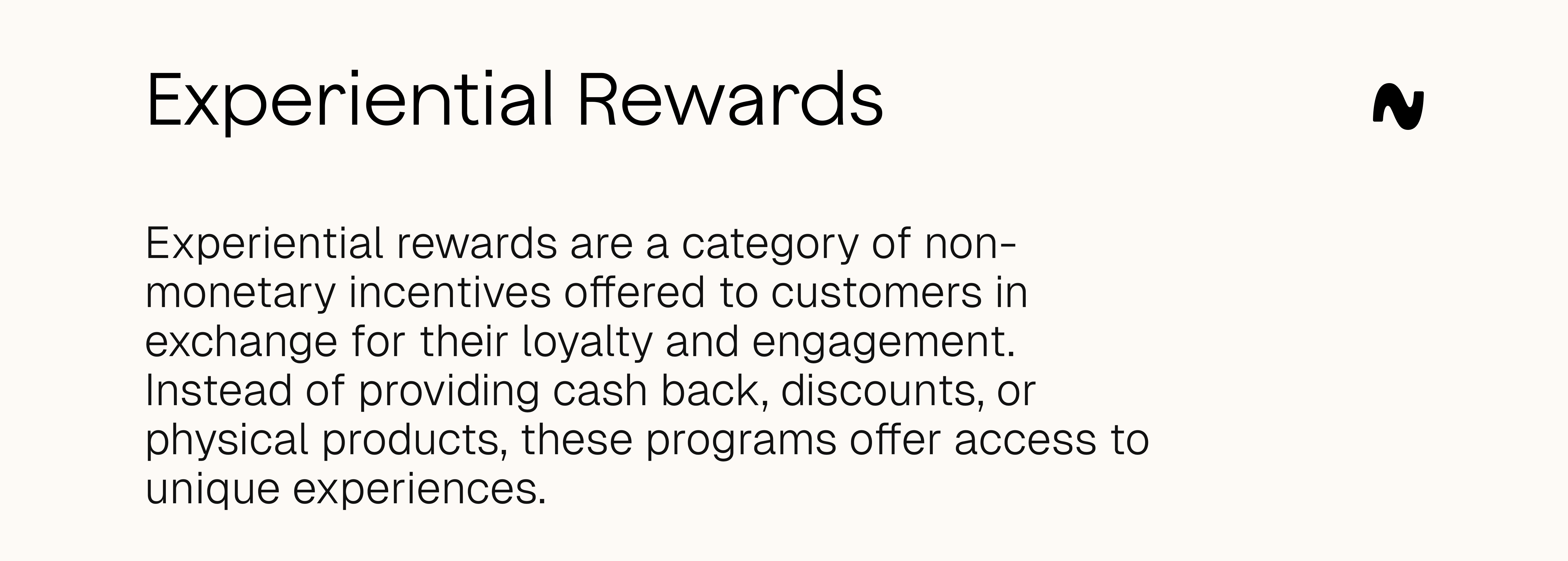 Experiential rewards definition 