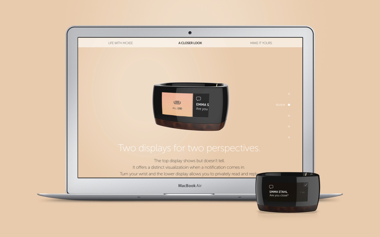 Case study link for M.I.C.A. smart bracelet for Intel