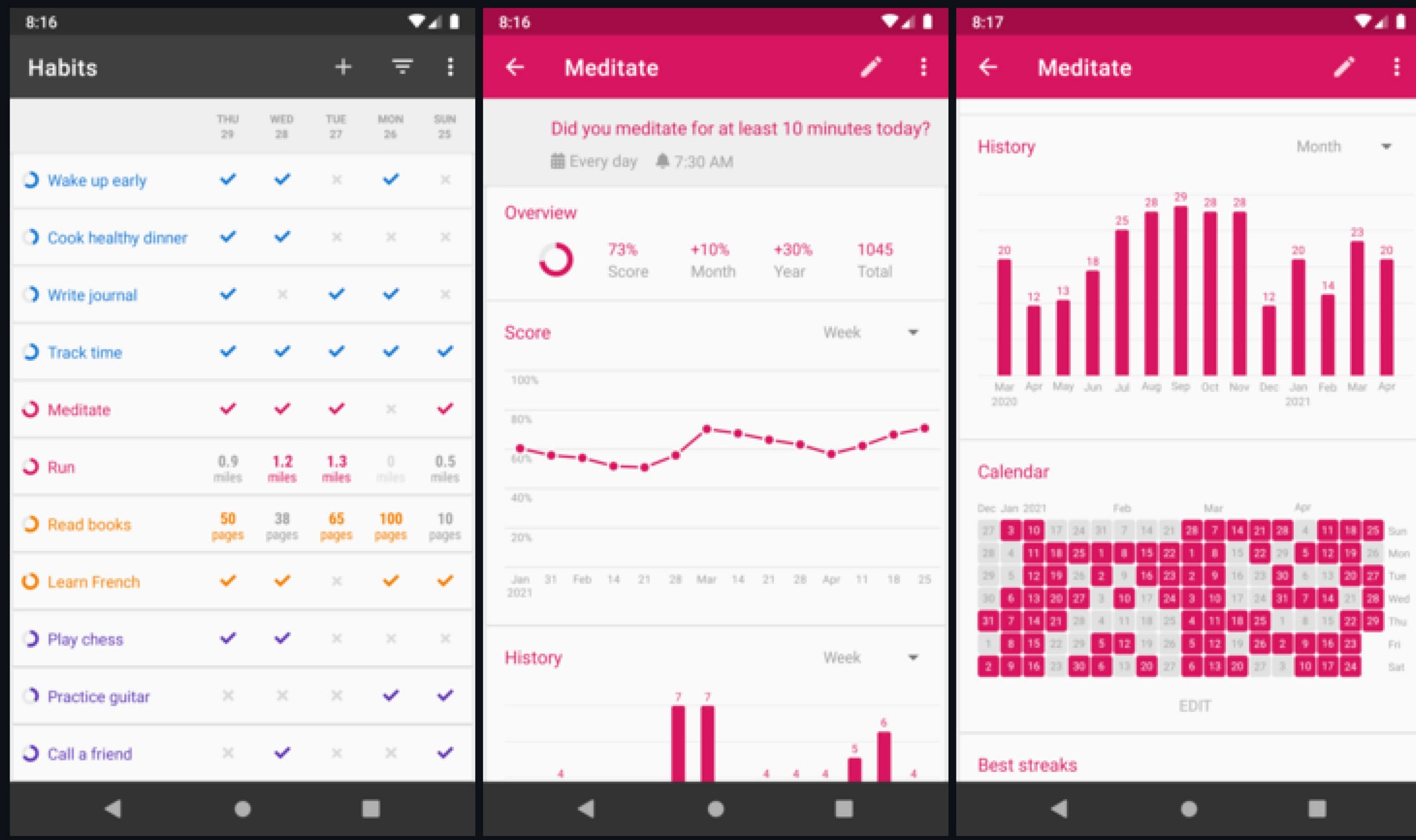 Loop Habit Tracker screenshot