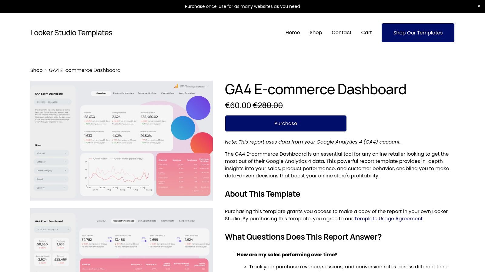 Radyant – Free GA4 Looker Studio Templates