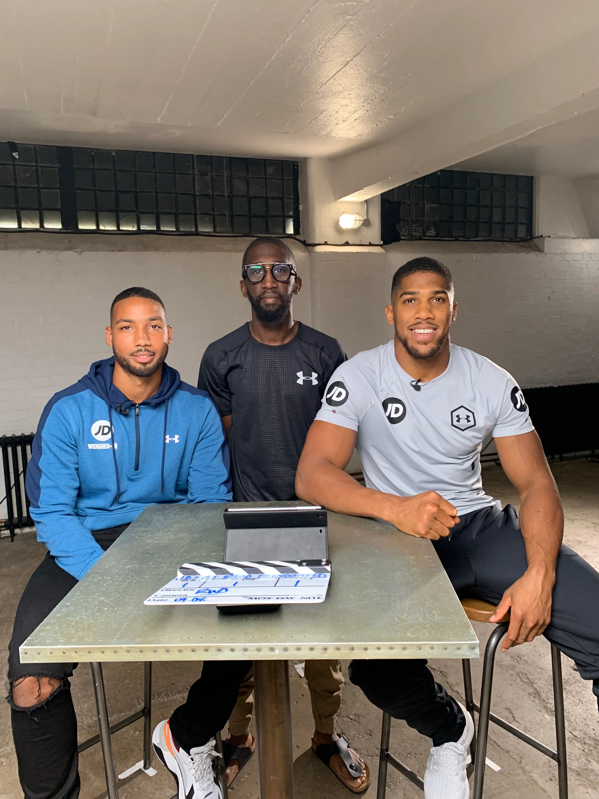 Specs interviewing Anthony Hoshua with Savage Dan for JD Sports