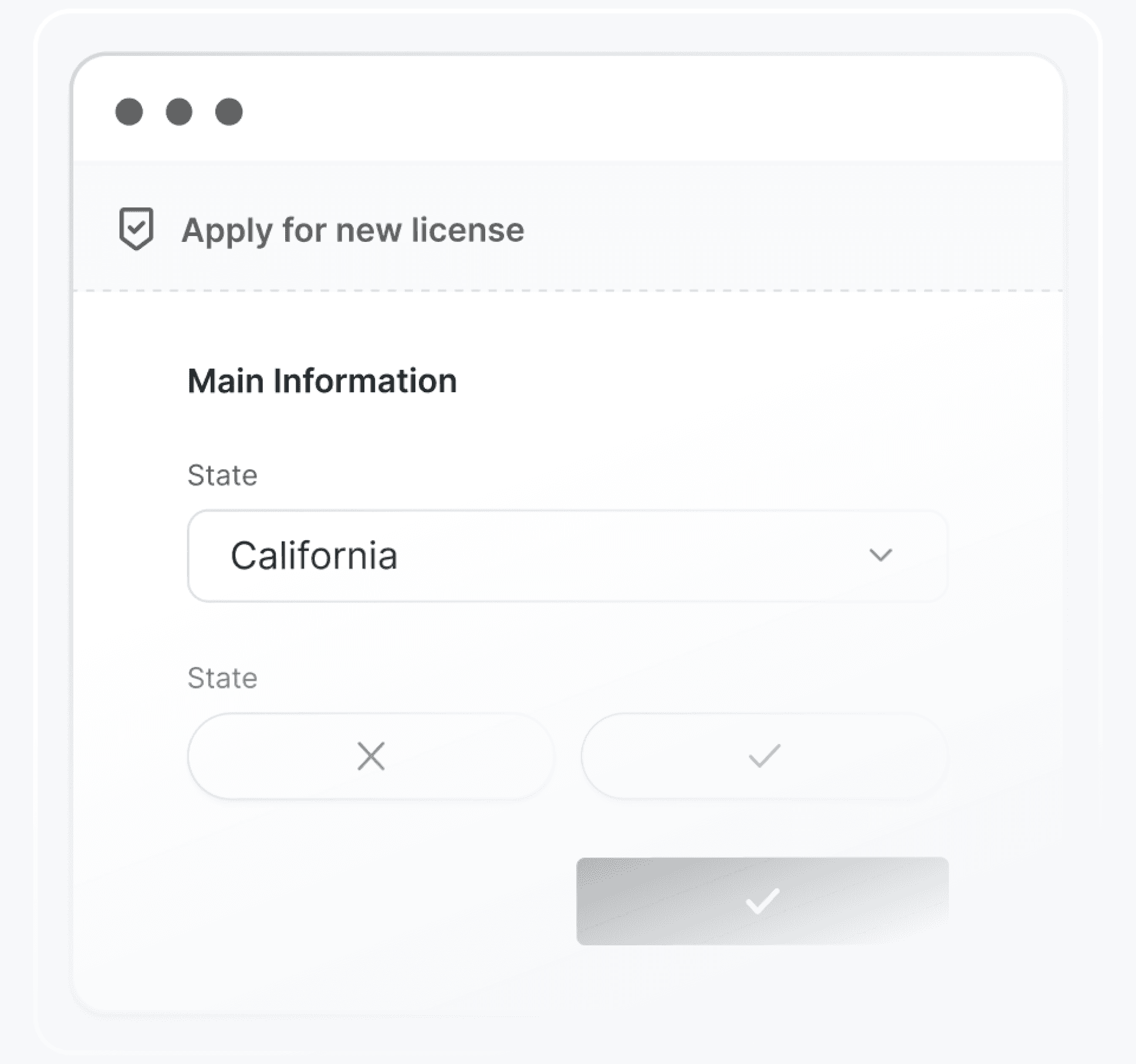 License management graphic representation