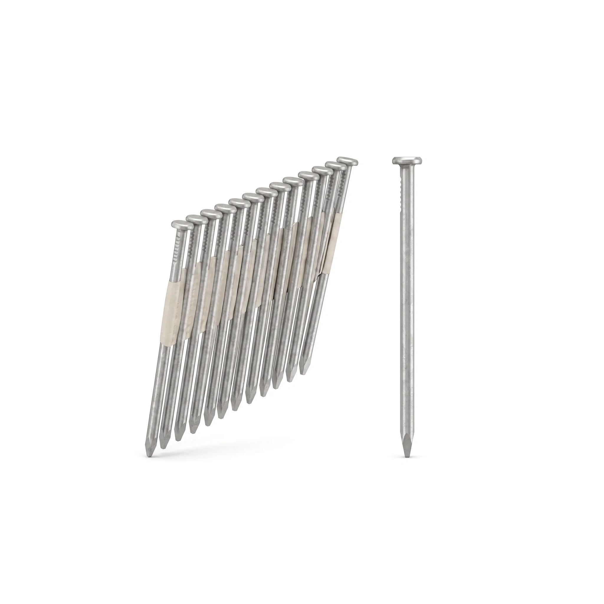 2-1/2 in 15 ga Angled Finish Nails HDG available from Capital Lumber in Boise, Idaho