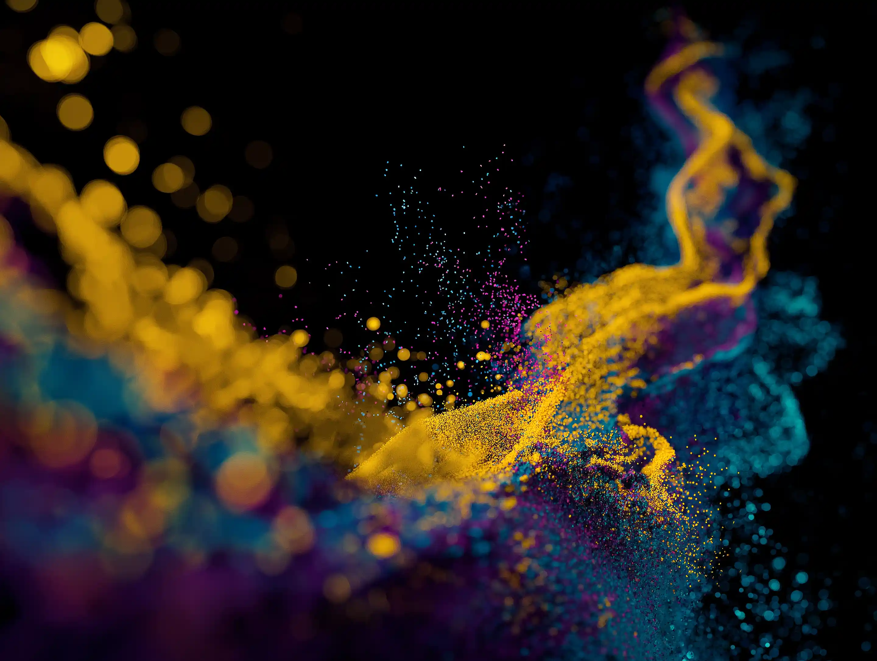 Abstrakte Darstellung von Farben und Formen