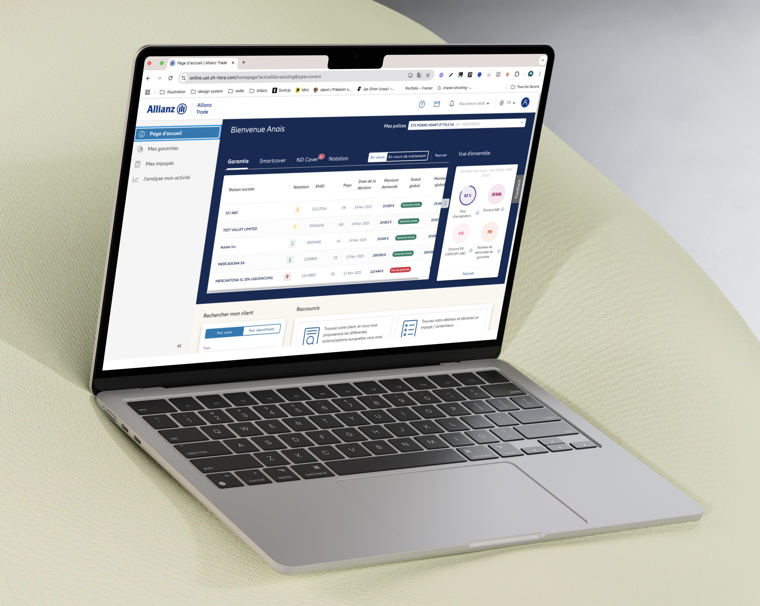 Allianz Trade UI