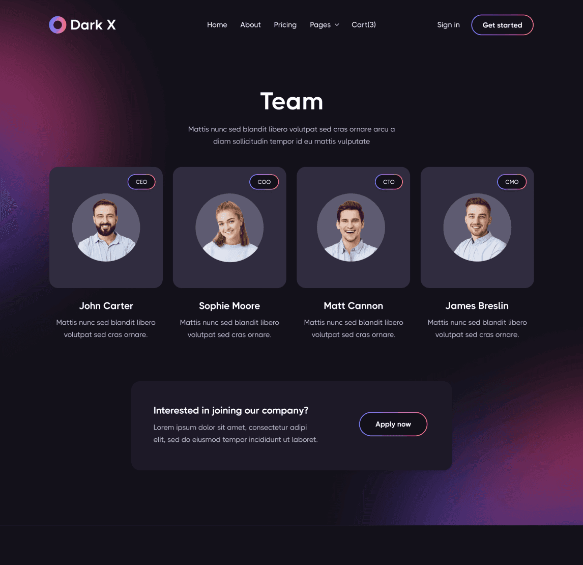 Invstor X - Home V1 Page - Investment Firm Framer Template