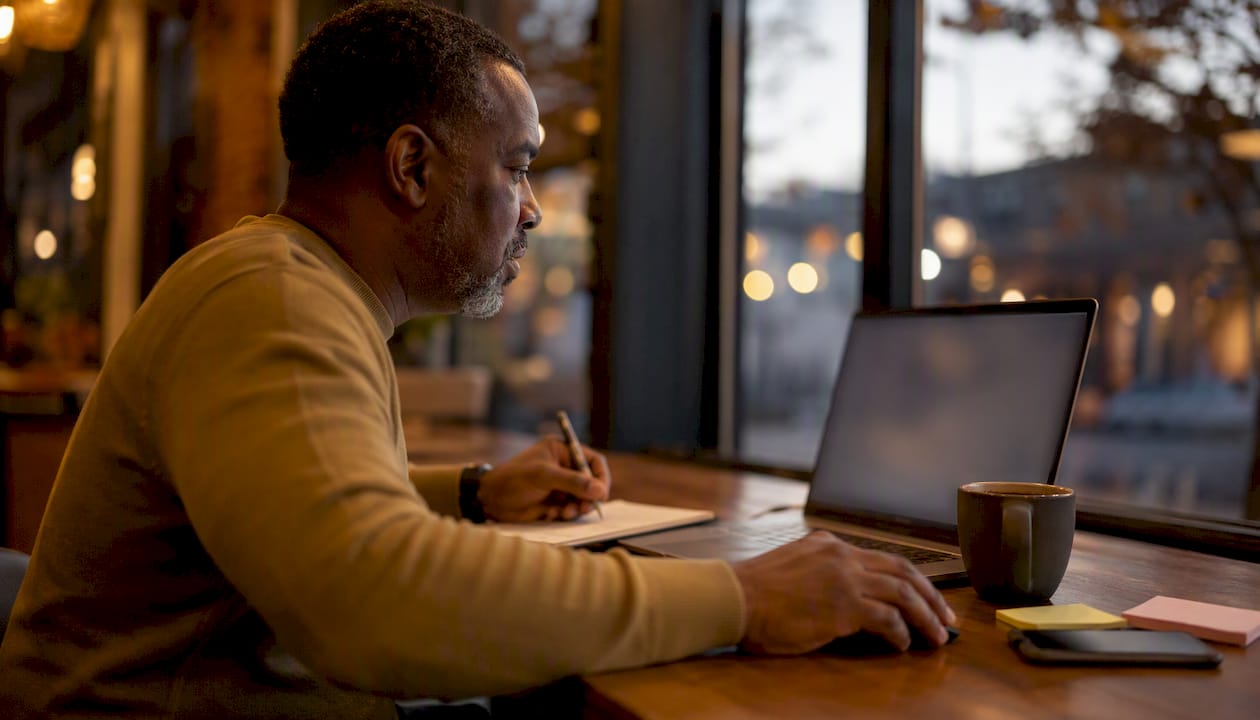 Sales rep logging CRM next steps