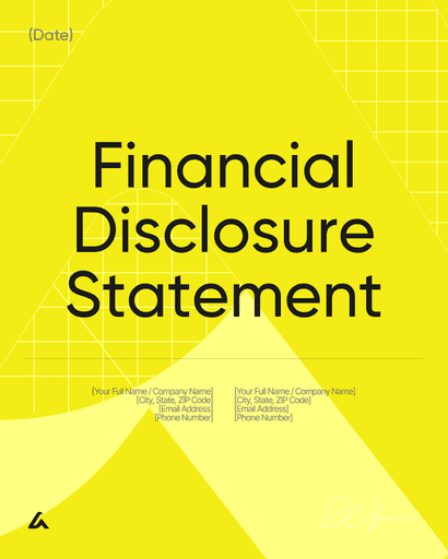 Financial Disclosure Statement