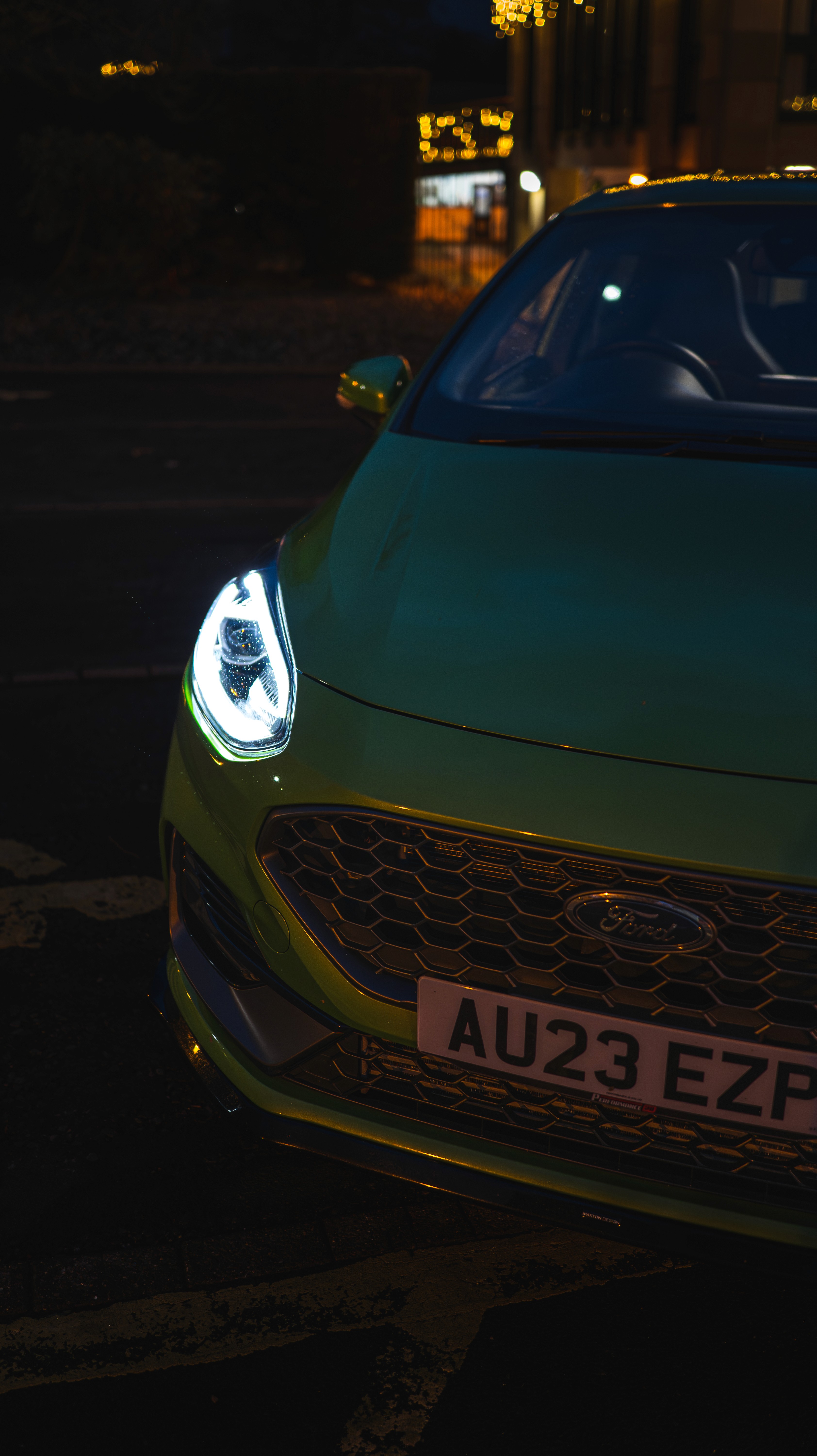 Fiesta st front shot at night