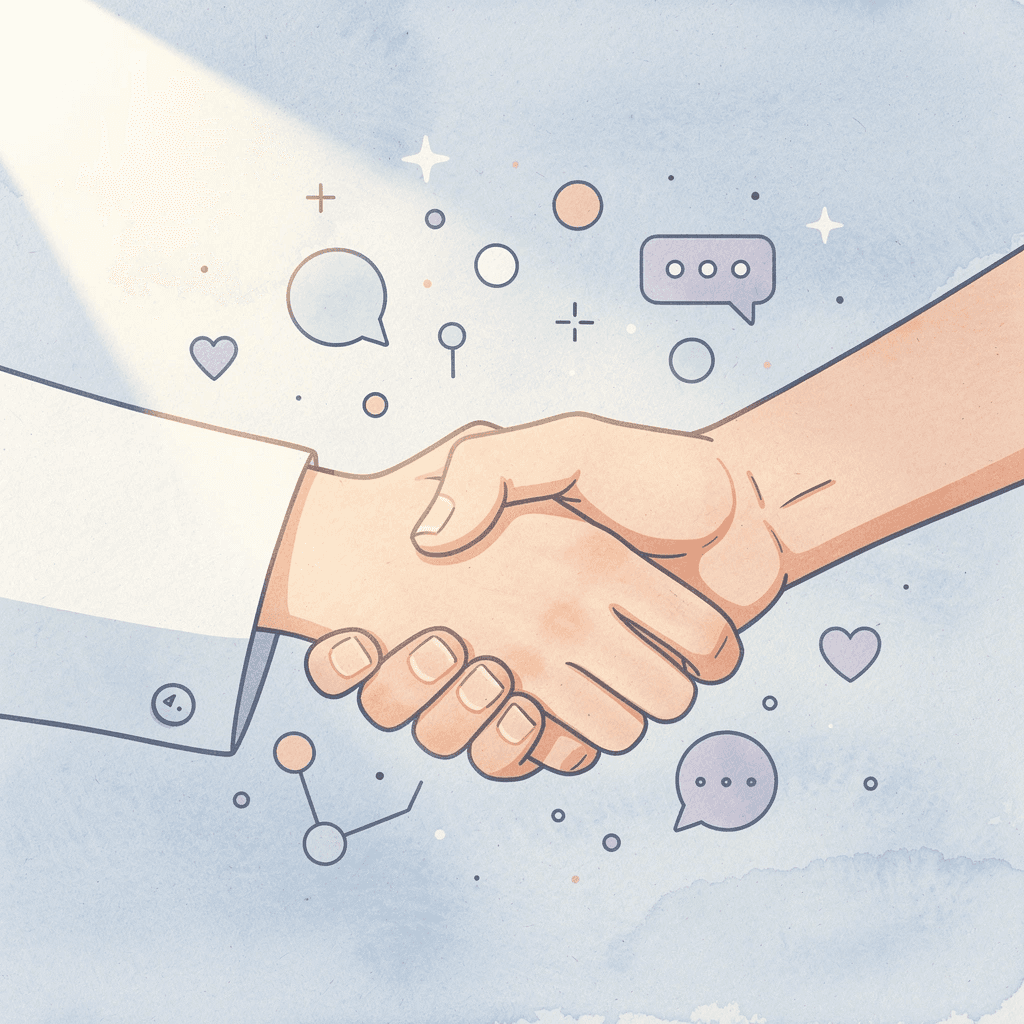 Handshake scene representing partnership between proprietary trading firms and traders