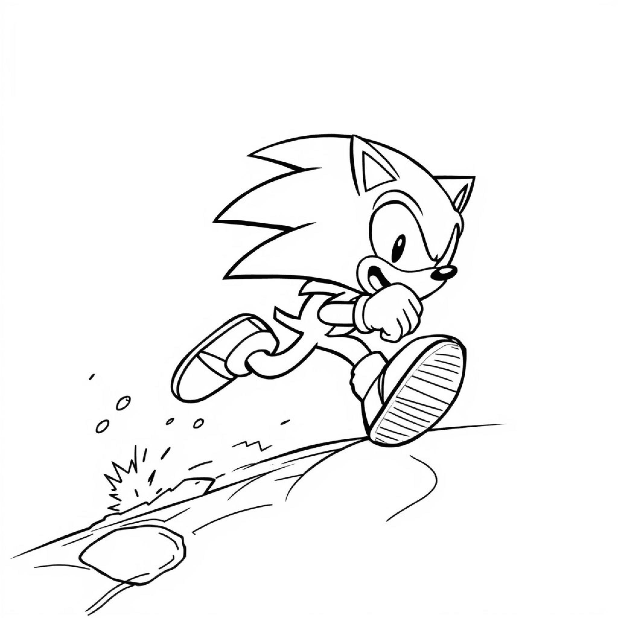 sonic coloring pages #2