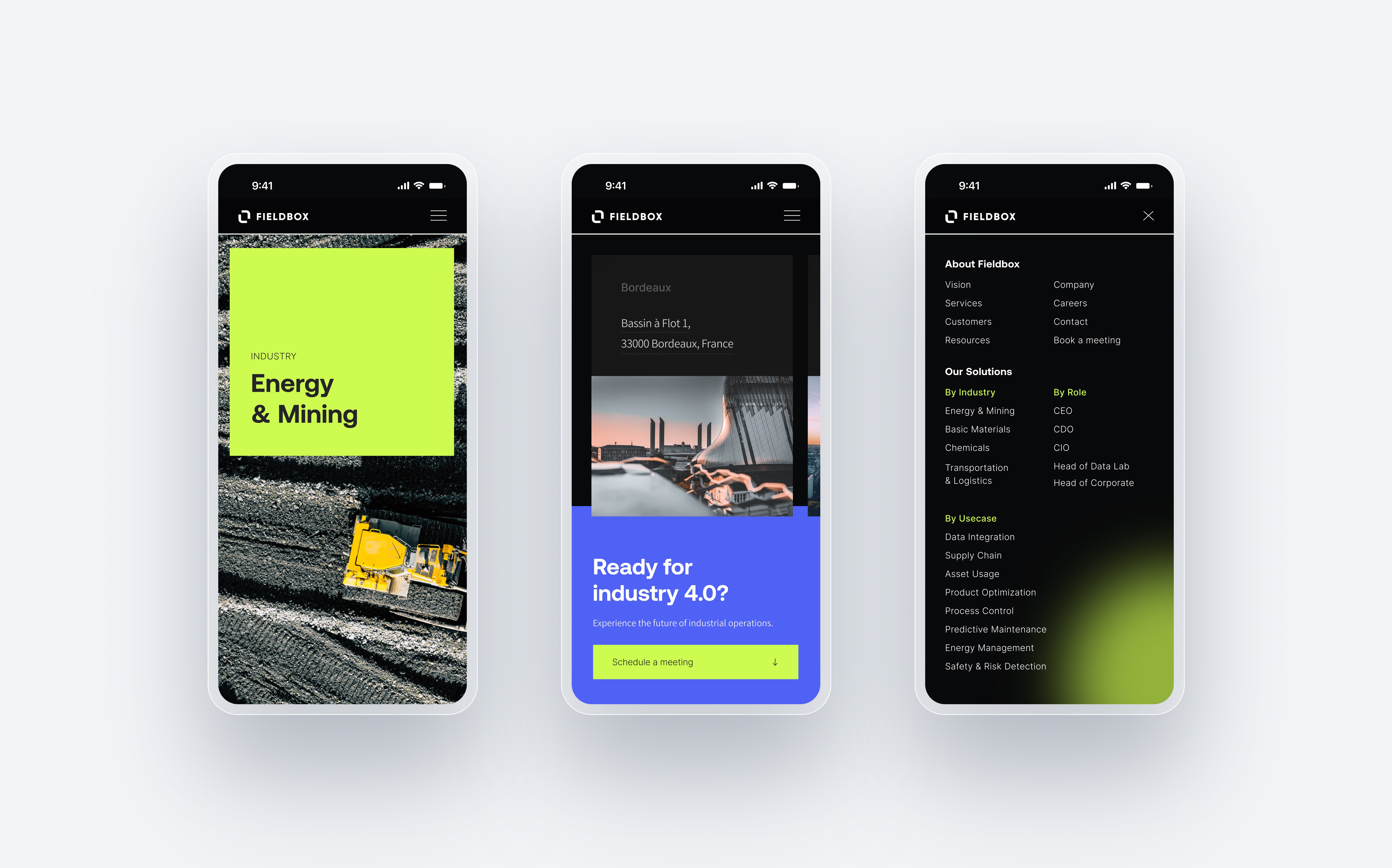 Fieldbox Branding Web page