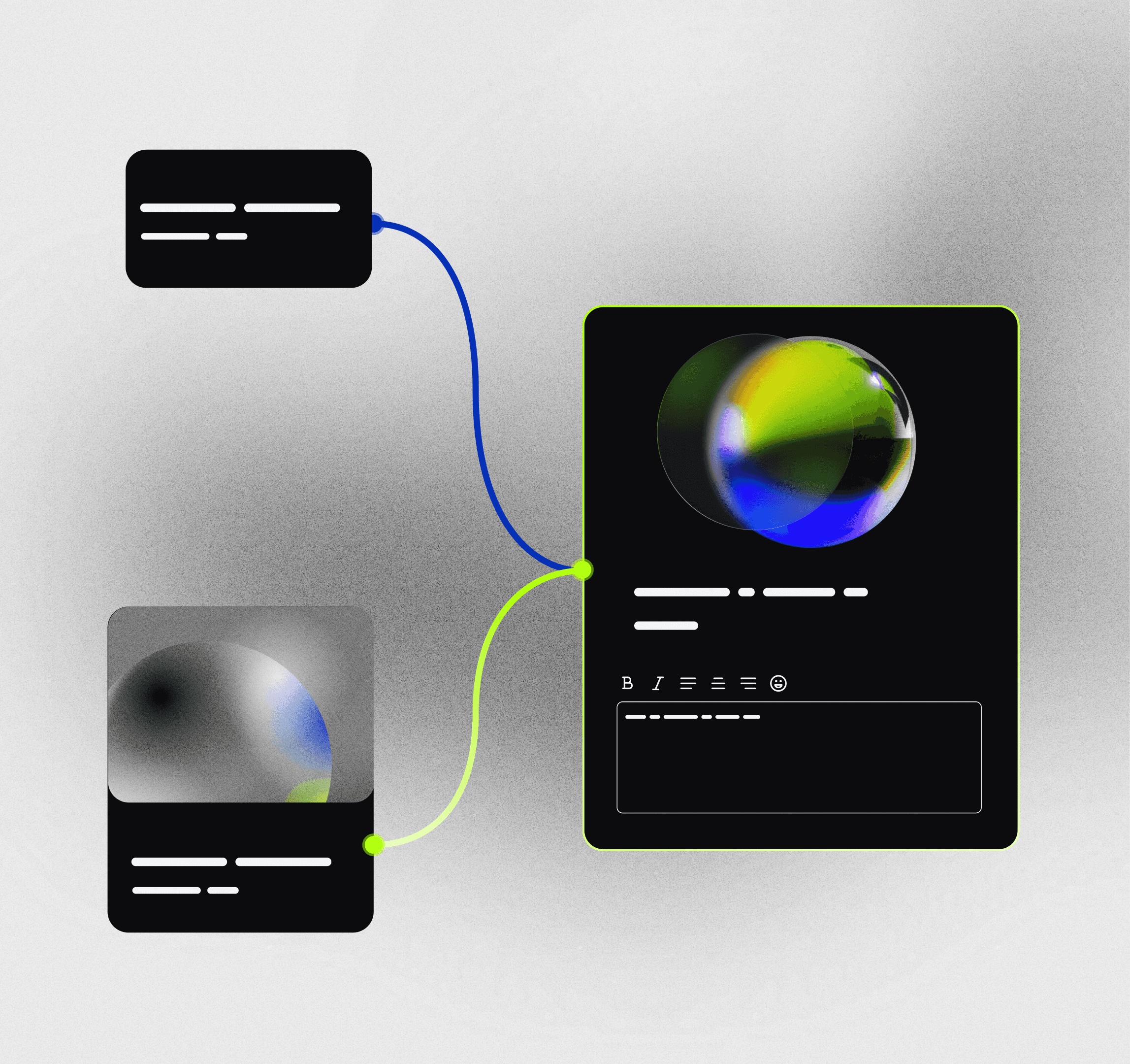 Chrome gradient cube with rounded edges on a white background—minimal 3D object for modern product design.