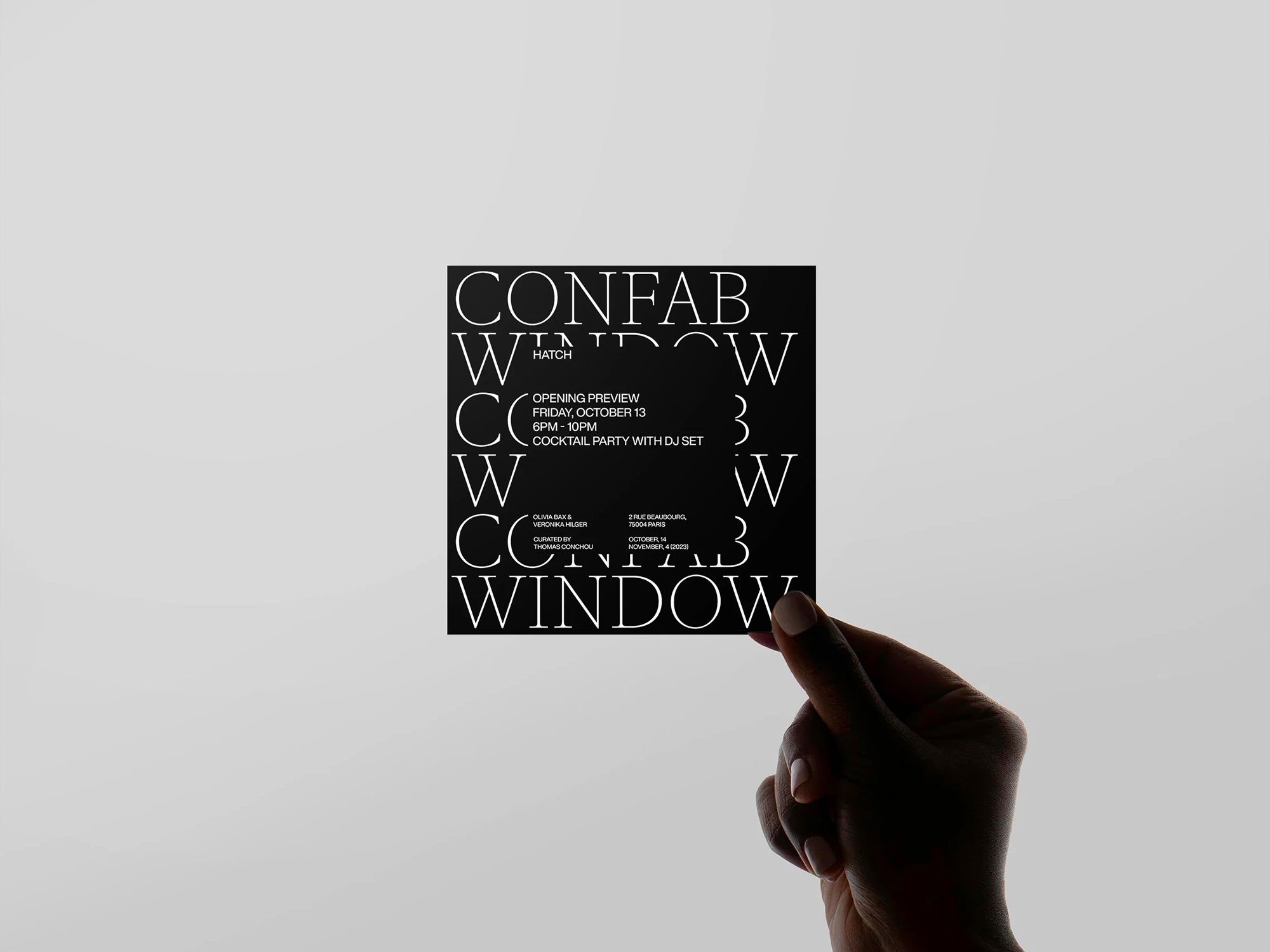 Confab Windows - Studio Indice - Hatch Paris - Emma Poupy and Marine Aubenas