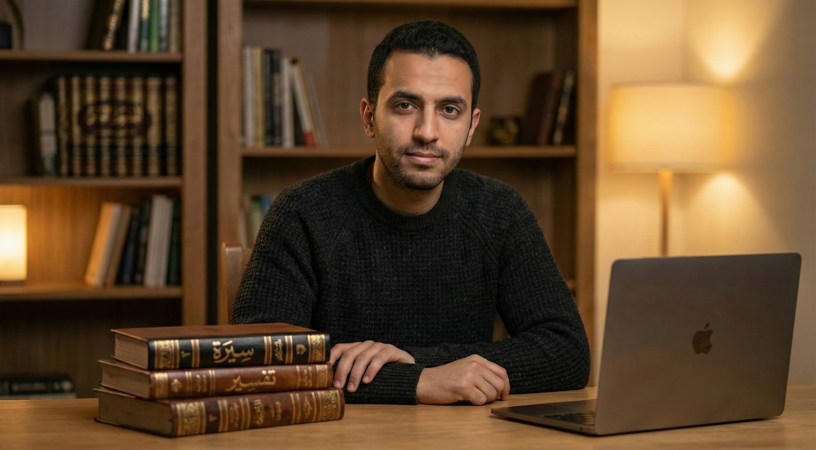 Cinematic AI Islamic history documentary produced by Sameed Nawaz for Muslim media organizations, first islamic model, ai model by sameed nawaz, sameed nawaz islamic model