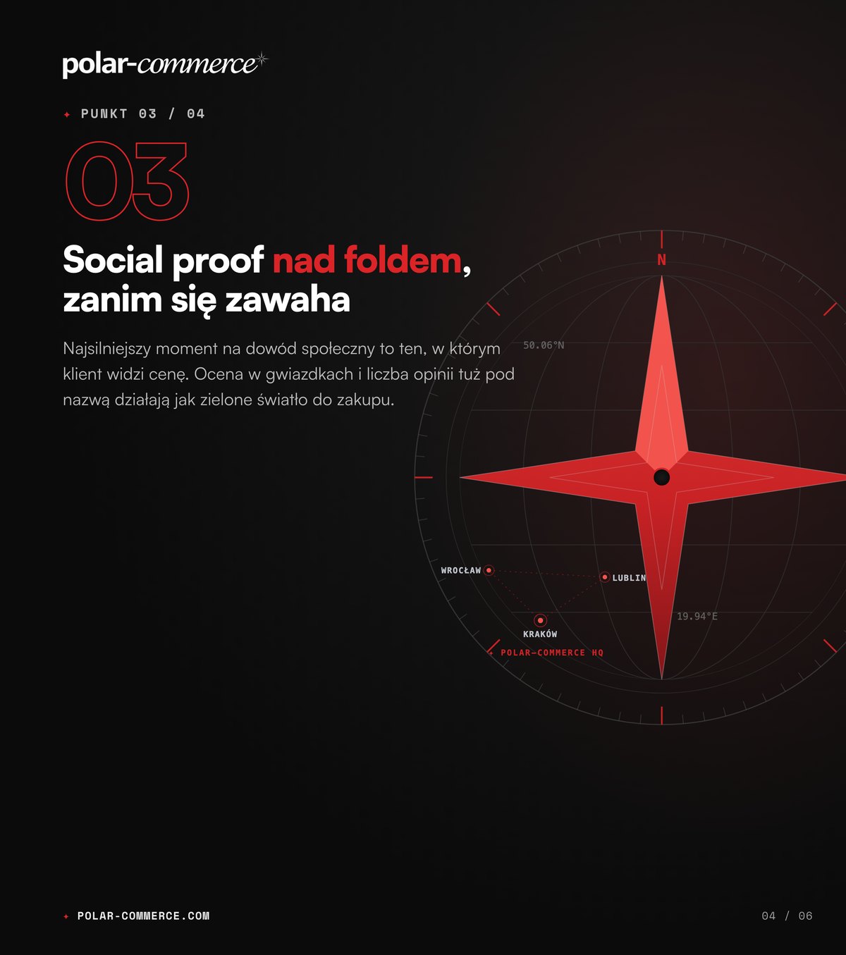 Social proof nad foldem, zanim się zawaha — Polar-Commerce