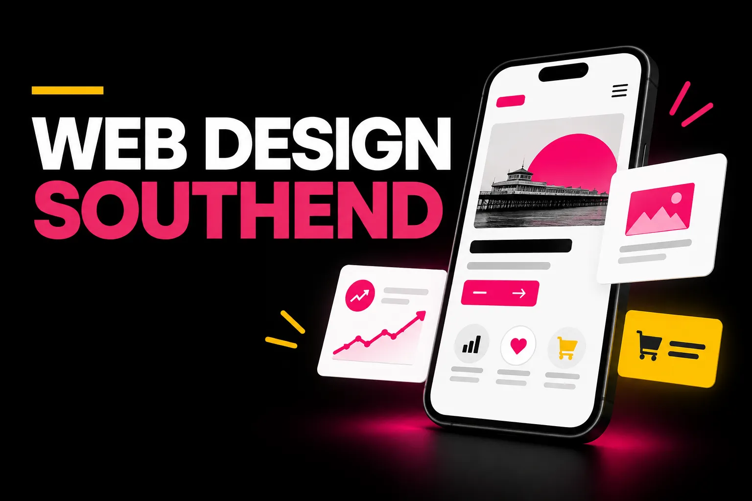 Web design Southend mobile mockup