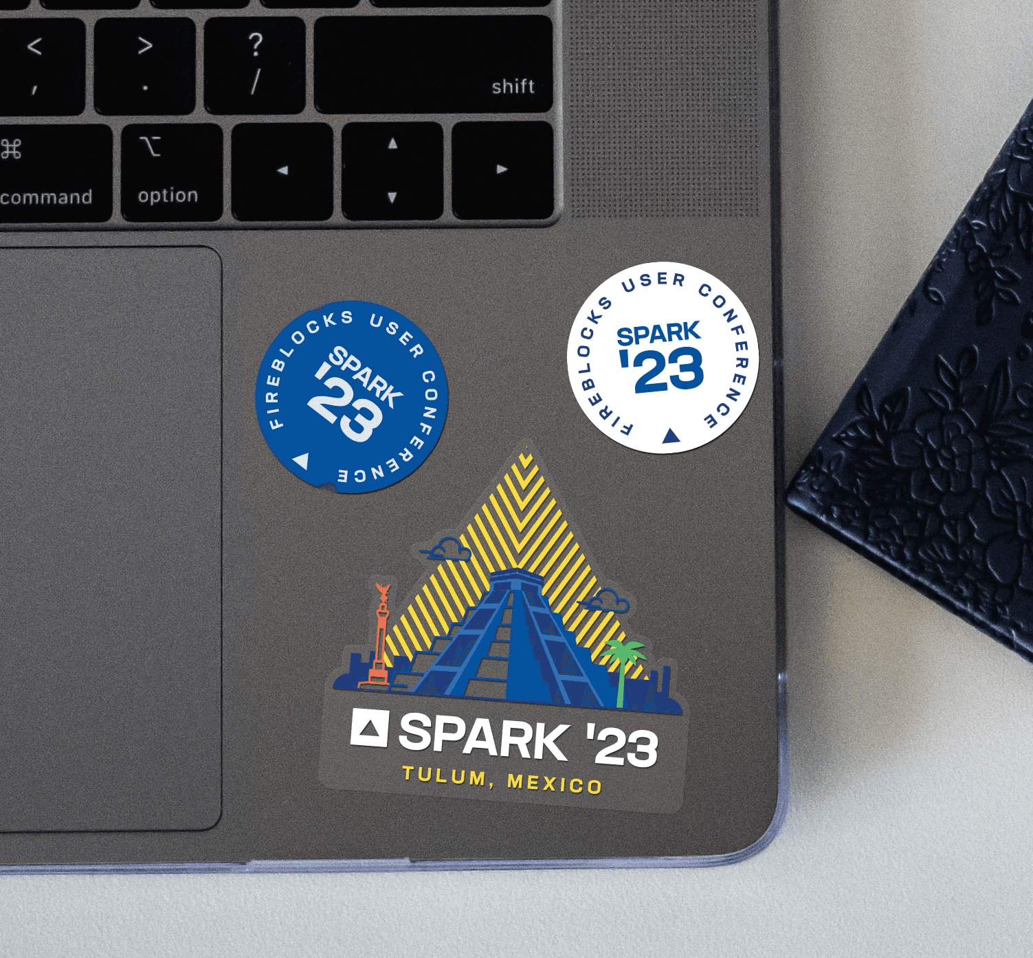 Image of lanyards with SPARK branding. 