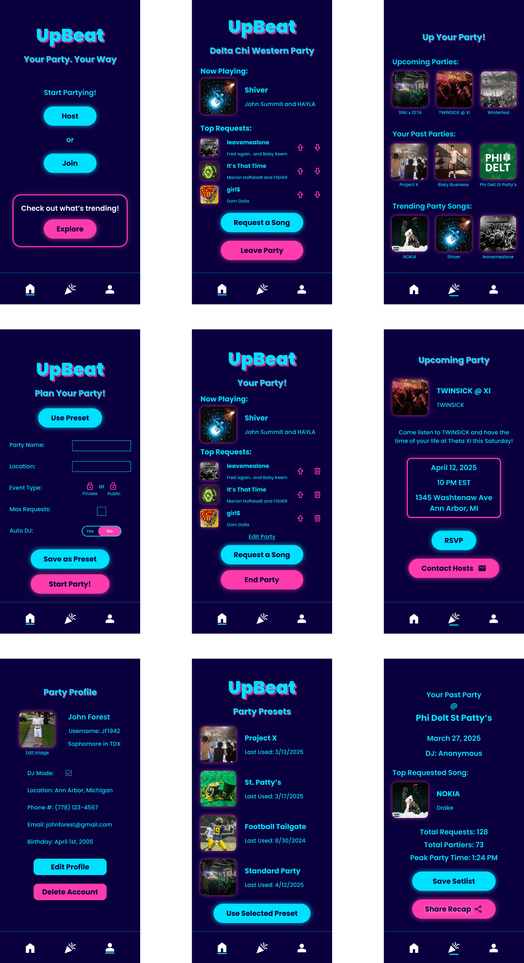 Final high-fidelity frames based on feedback