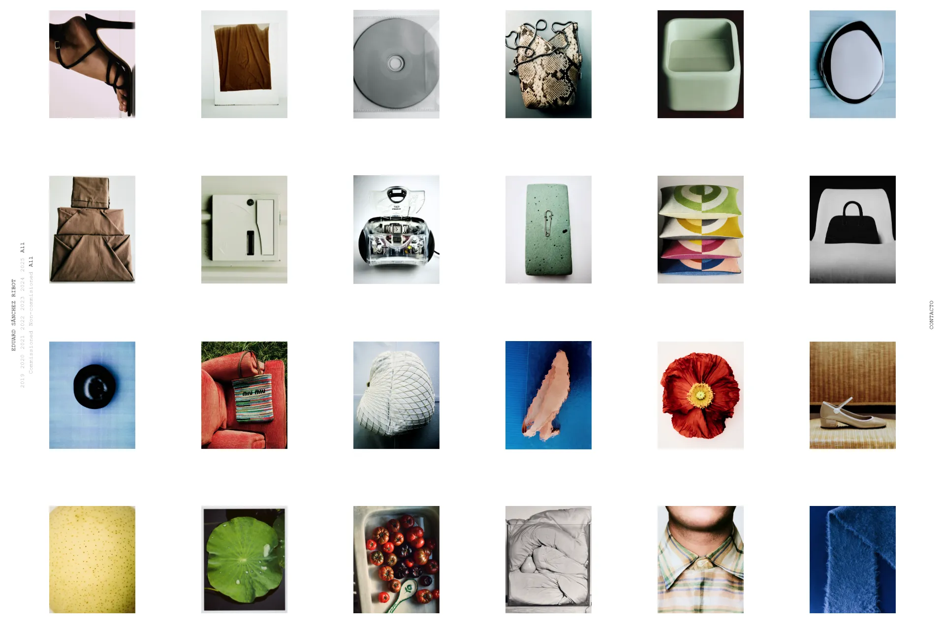 Screenshot of Eduard Sánchez Ribot website