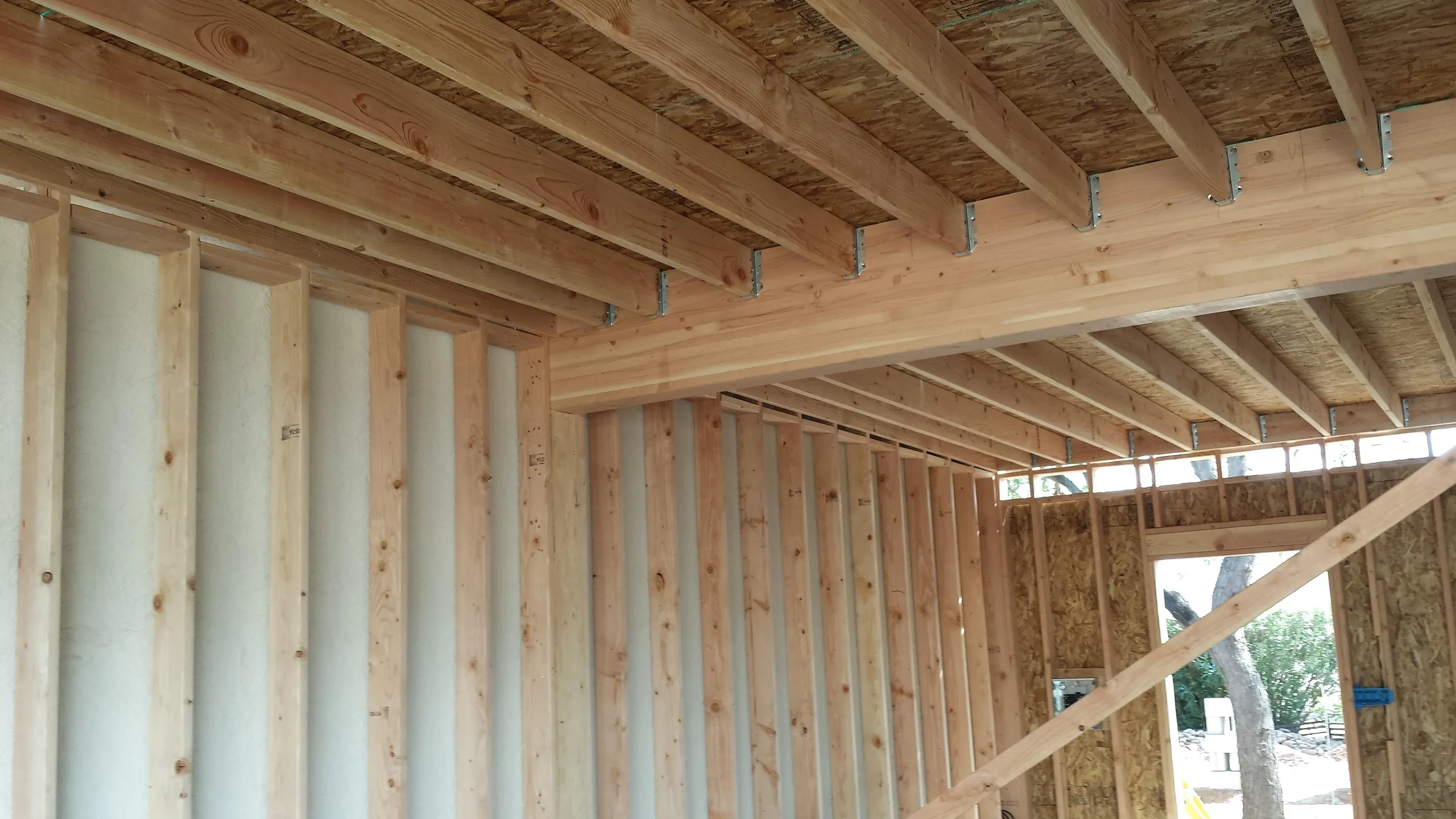 Framing work by Silva Diversified Construction in Tucson