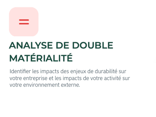 Illustration de l’analyse de double matérialité pour hiérarchiser les enjeux ESG selon leur impact sur l’entreprise et la société.