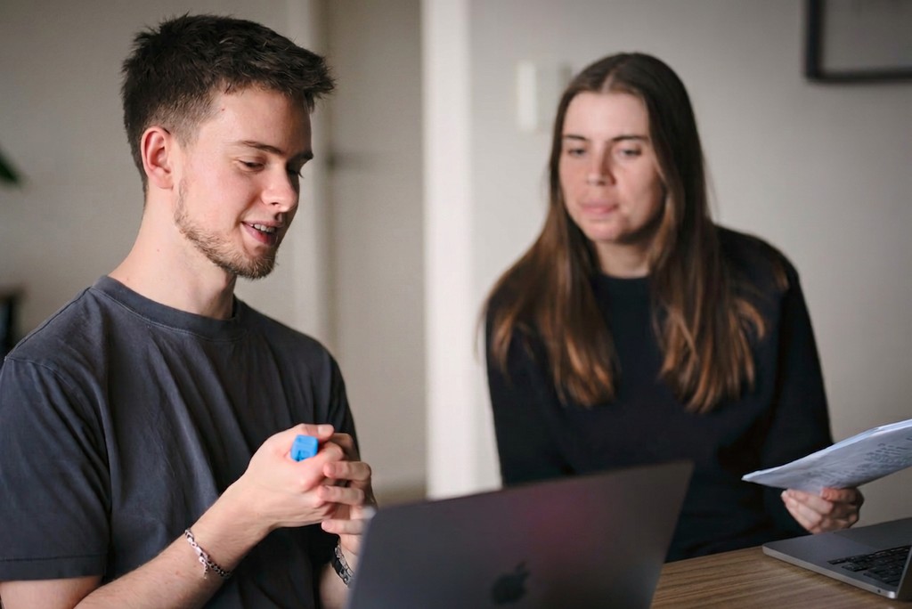 The Baseline team working on pre-production.