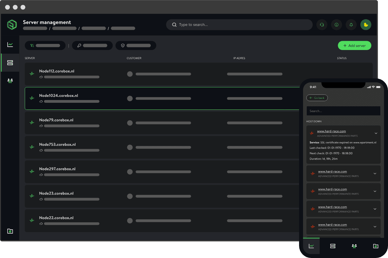 Corebox hosting platform