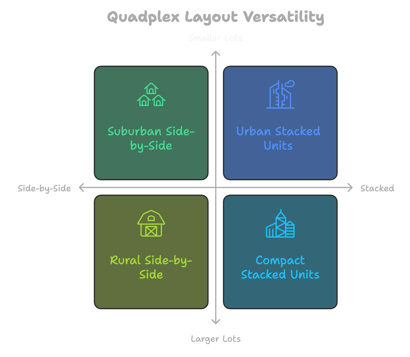 quadruplex layout options graph