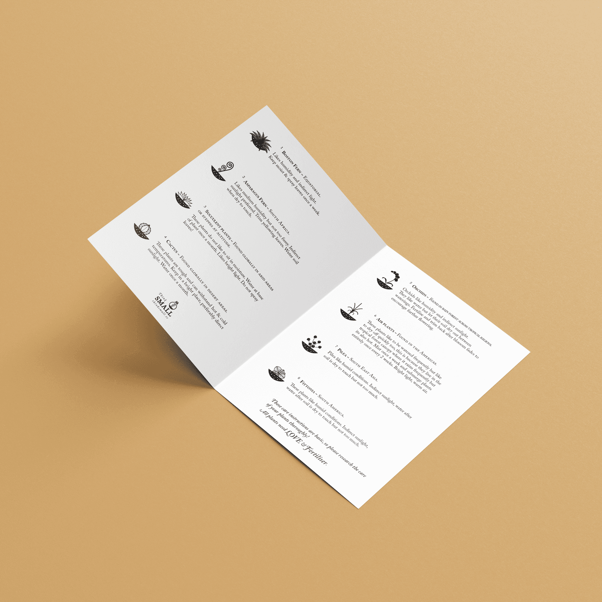 Minimal business card set – Irish business stationery design for Think Small.