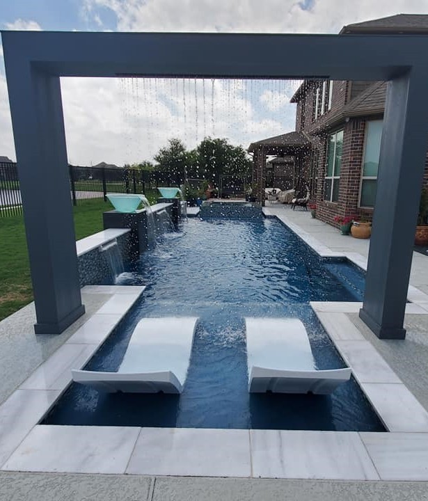 Pool Water Features in Richmond, TX: Waterfalls, Bubblers, and Sheer Descents preview image