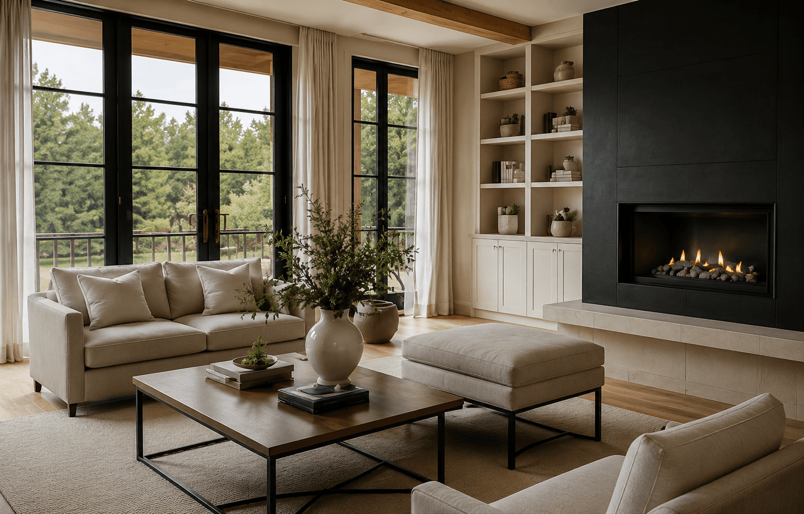 Luxury living space by Randall Homes