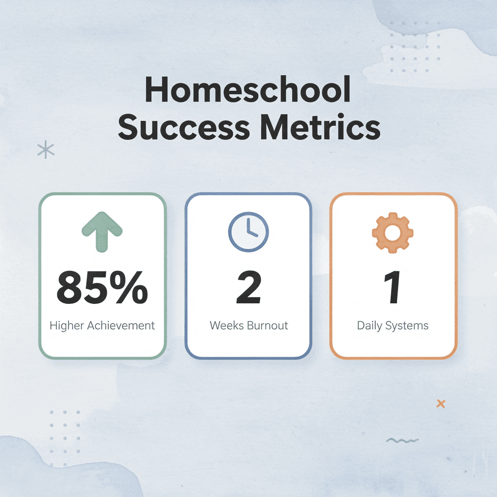  Statistics showing homeschool success metrics