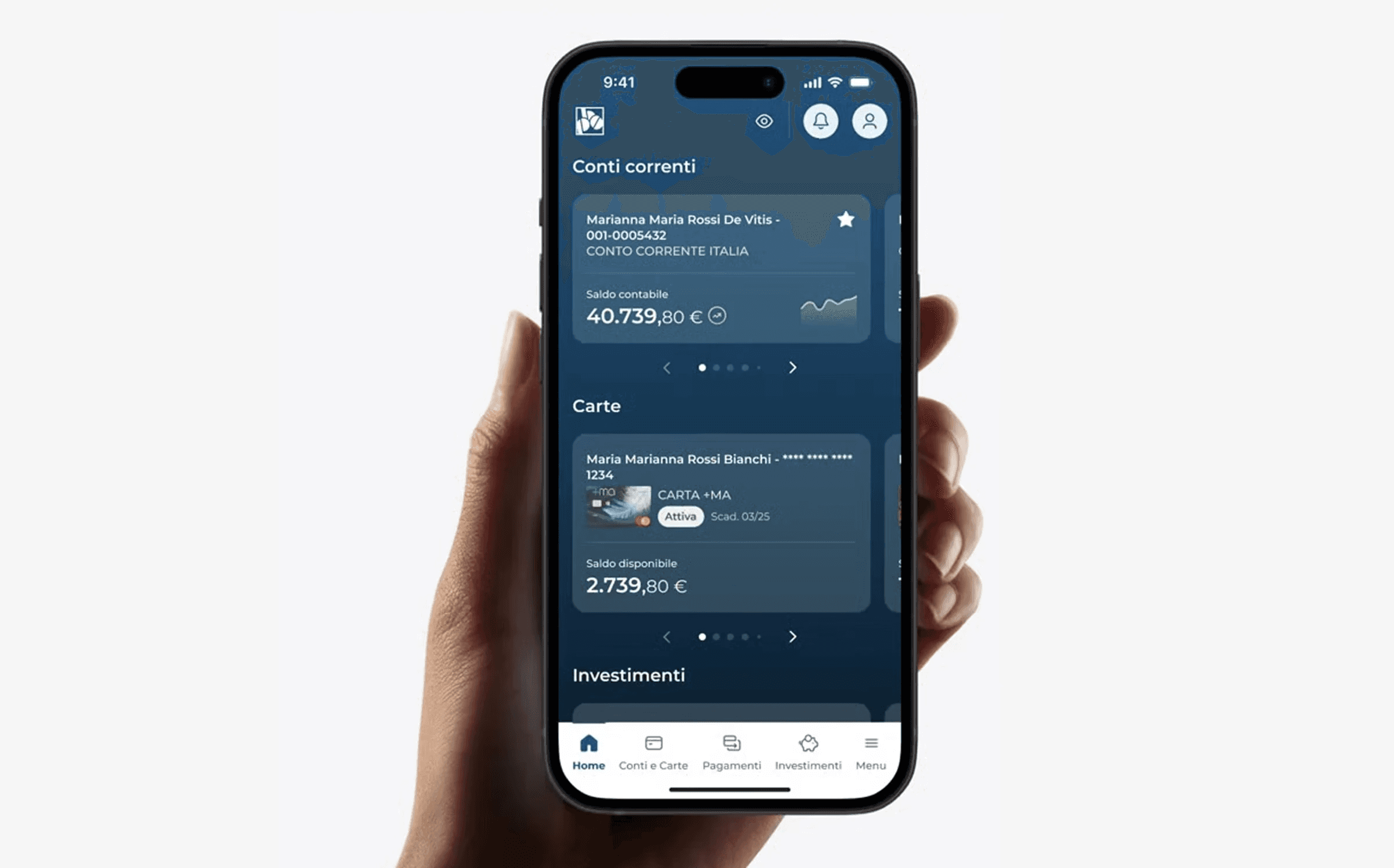 Dashboard view of the analytics homepage