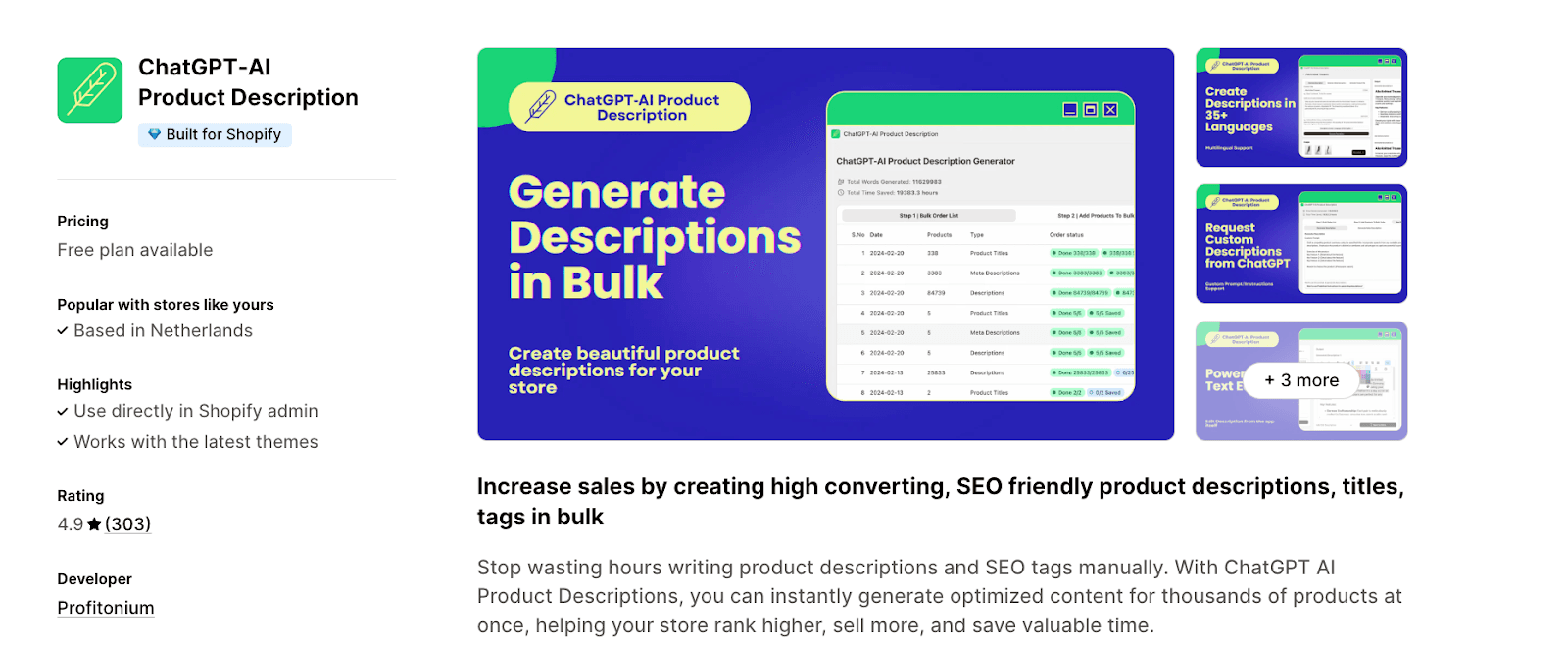 ChatGPT‑AI Product Description