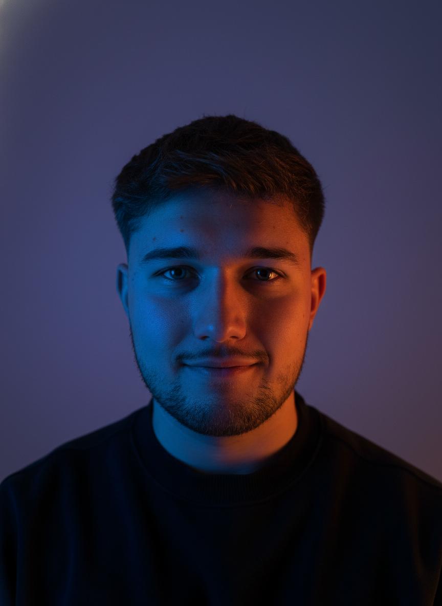 a blurry photo of a person standing in front of a wall