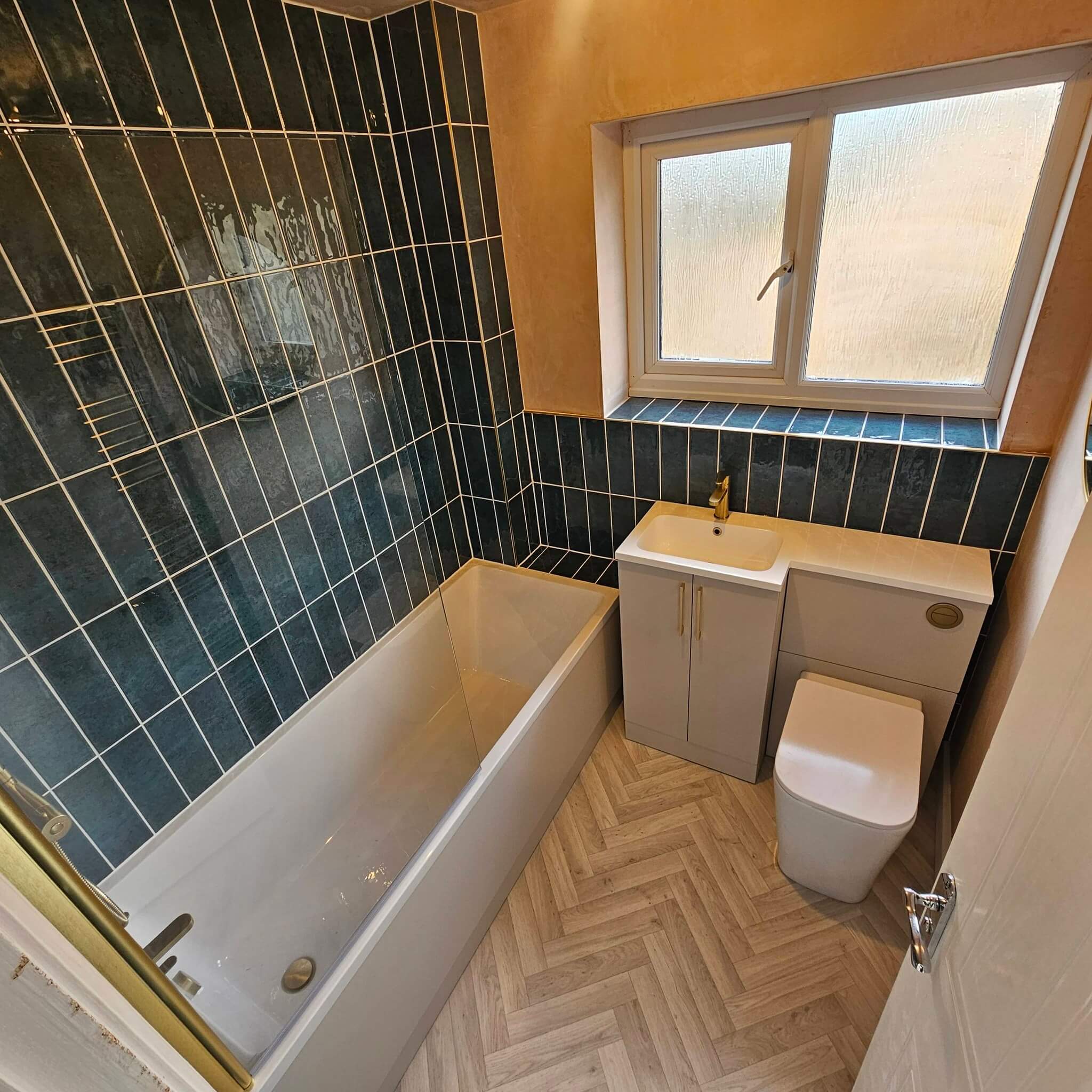 Bathroom installation in Alwoodley Leeds with new suite