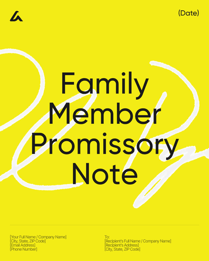 Family Member Promissory Note