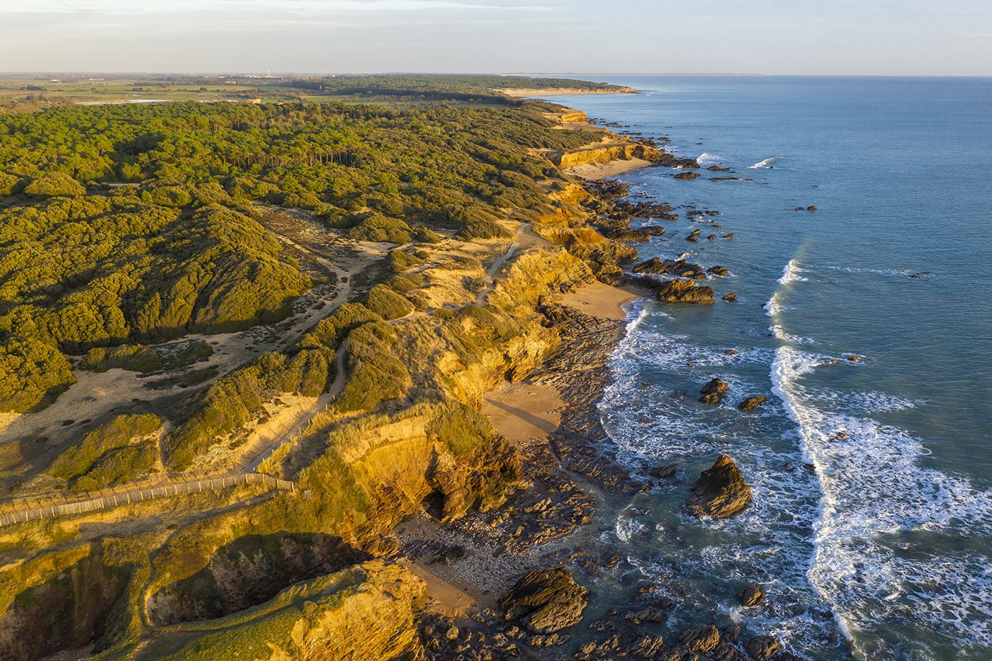 photo du littoral de la vendée